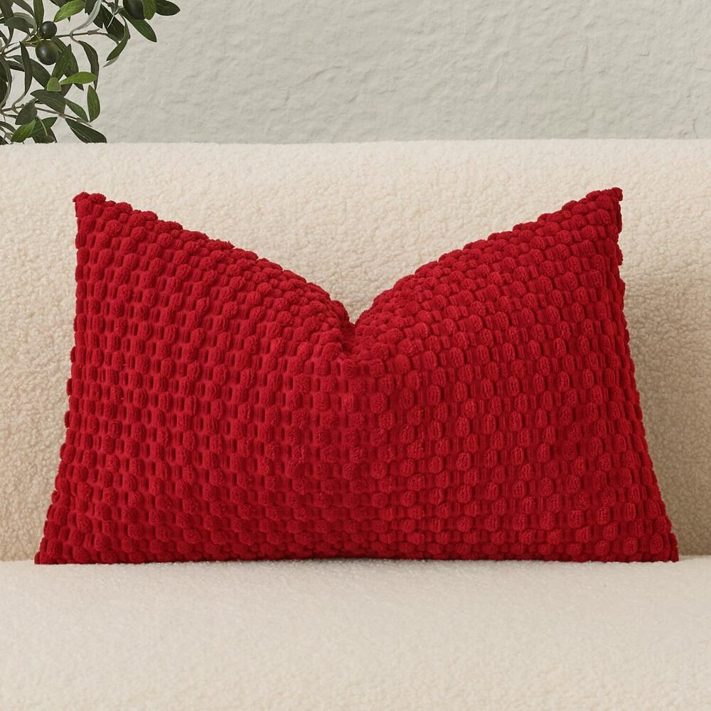 5213 UGASA Lumbar Throw Pillow Covers Pack of 1 Super Soft Boho Corduroy